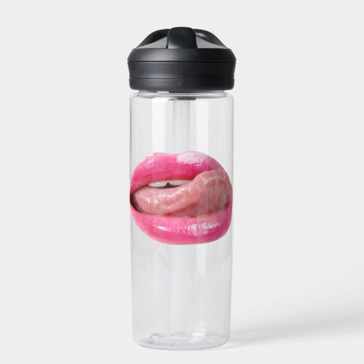 Weibliche Lippen Trinkflasche (Vorderseite)