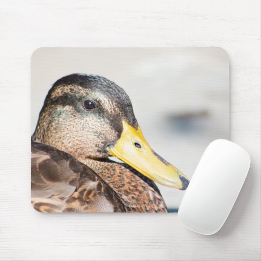 Weibliche Mallard Mousepad (Mit Mouse)