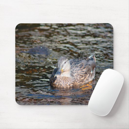 Weibliche Mallard Mousepad (Mit Mouse)