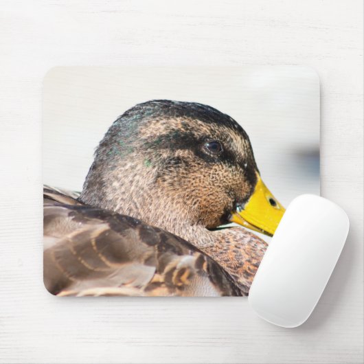 Weibliche Mallard Mousepad (Mit Mouse)
