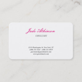 Weibliche Minimalistische Handschrift Modernes Wei Visitenkarte