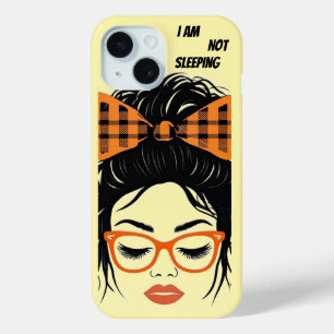 Weibliche mit orangefarbener Brille Case-Mate iPhone Hülle