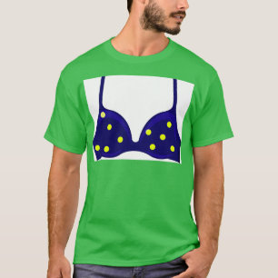 Weibliche Mode Blue Bikini T-Shirt