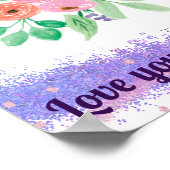 Weibliche Mutter mit Kindern | Muttertag Poster (Ecke)