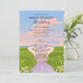 Weibliche Natur Einladung (Stehend Vorderseite)