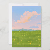 Weibliche Natur Einladung (Rückseite)