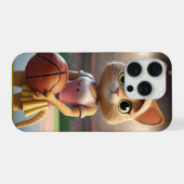 Weibliche Netball-Katze, iPhone Hülle (Rückseite (Horizontal))