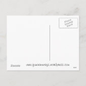 Weibliche Osterkarten Feiertagspostkarte (Rückseite)