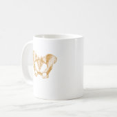 Weibliche Pelvis Kaffeetasse (Vorderseite Links)