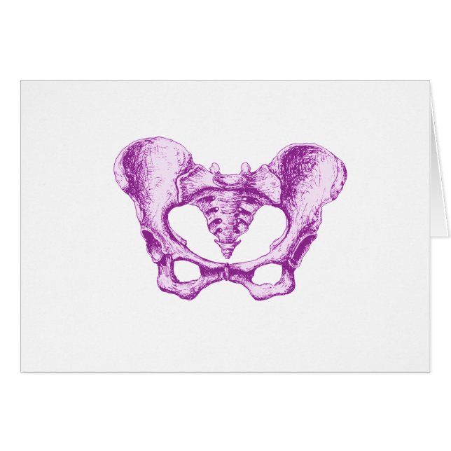 Weibliche Pelvis lila (Vorderseite (Horizontal))
