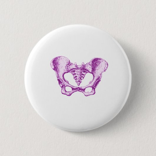 Weibliche Pelvis lila Button (Vorderseite)