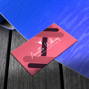 weibliche Personal Trainerin Visitenkarte