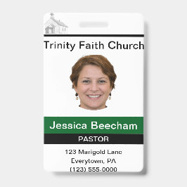 Weibliche Pfarrer Ausweis