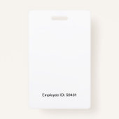 Weibliche Pfarrer Ausweis (Rückseite)