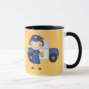 Weibliche Polizeibeamte-T-Shirts und Geschenke Tasse