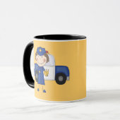 Weibliche Polizeibeamte-T-Shirts und Geschenke Tasse (Vorderseite Links)