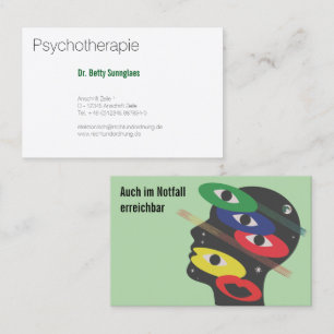 weibliche Psychologen Visitenkarte