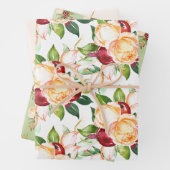 Weibliche Rose, Berries und Foliage Geschenkpapier Set (Beispiel)