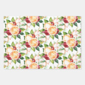 Weibliche Rose, Berries und Foliage Geschenkpapier Set (Vorderseite)