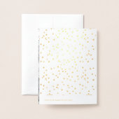 Weibliche Rose Herzcluster Valentinstag-Karte Folienkarte (Rückseite mit Umschlag)