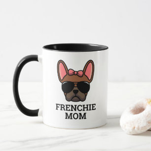 Weibliche rote Rehfarben Französische Bulldogge Fr Tasse