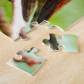 Weibliche Rufous Hummingbird auf dem Pflaumenbaum Puzzle (Seite)