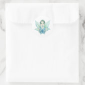 Weibliche Runder Aufkleber (Tasche)