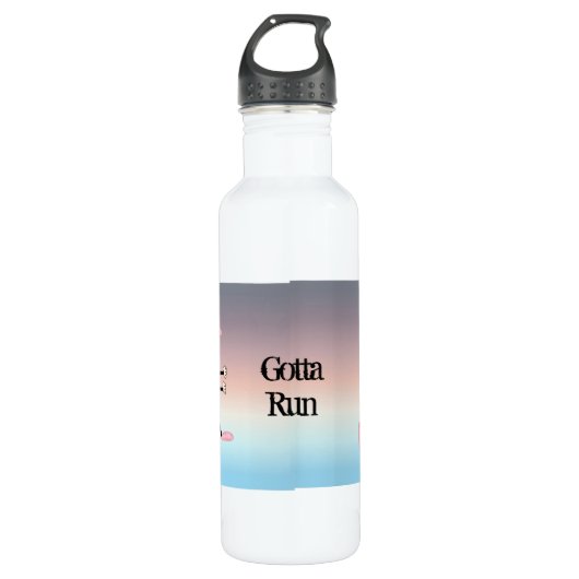 Weibliche Runner Edelstahlflasche (Vorderseite)