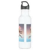 Weibliche Runner Edelstahlflasche (Rückseite)