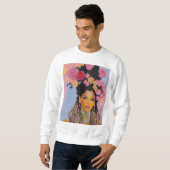 Weibliche sanfte Blume Sweatshirt (Vorne ganz)
