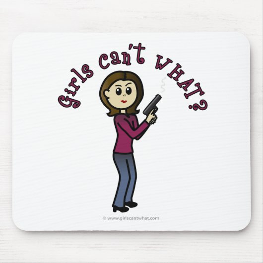 Weibliche Scharpschoten Mousepad (Vorne)