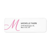 Weibliche Schiebetüren Weißes Monogramm Modernes S (Vorne)