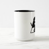Weibliche Schinken-Silhouette an der Anlage-Tasse Tasse (Zentrum)