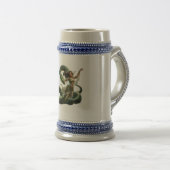 Weibliche Schlange Bierglas (VorderseiteRechts)
