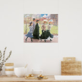 Weibliche Schülerinnen zur Bestätigung Poster (Küche)