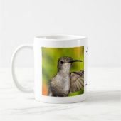 Weibliche schwarze Chin-Kolibri-Tasse Kaffeetasse (Links)