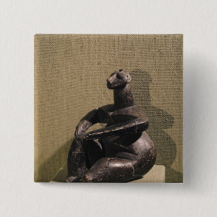 Weibliche Sitzzahl, 3500-2500 BC Button