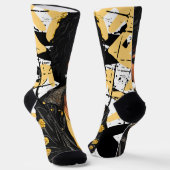 weibliche Socken, städtische Schönheit, Grafitti,  Socken (Gewinkelt)