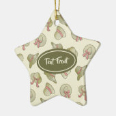 Weibliche Sommerhats gelb Keramik Ornament (Links)