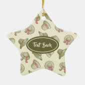 Weibliche Sommerhats gelb Keramik Ornament (Hinten)