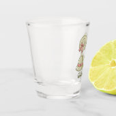 Weibliche Sommerhats gelb Schnapsglas (Links)