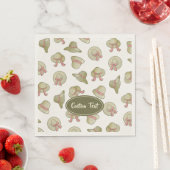 Weibliche Sommerhats gelb Serviette (Beispiel)