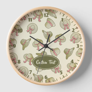 Weibliche Sommerhats gelb Uhr