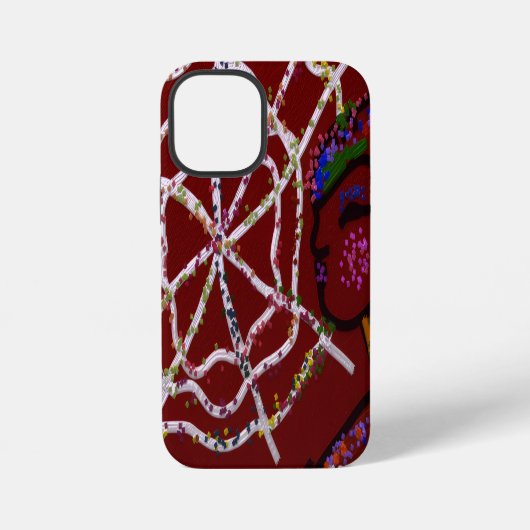 Weibliche Spinne Pharao iPhone Hülle (Rückseite)