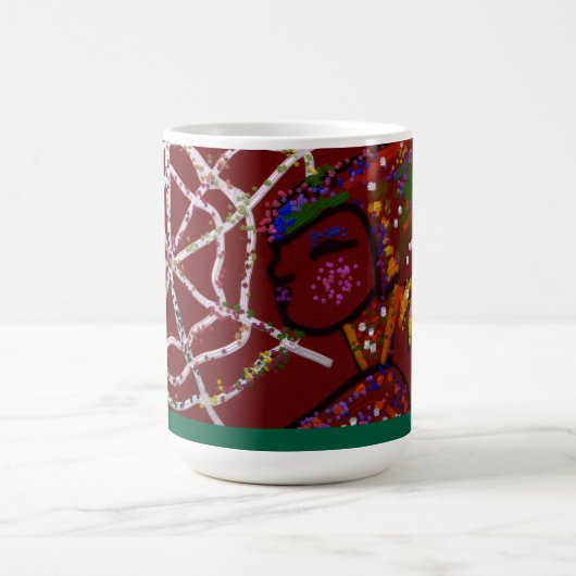 Weibliche Spinne Pharao  Kaffeetasse (Mittel)