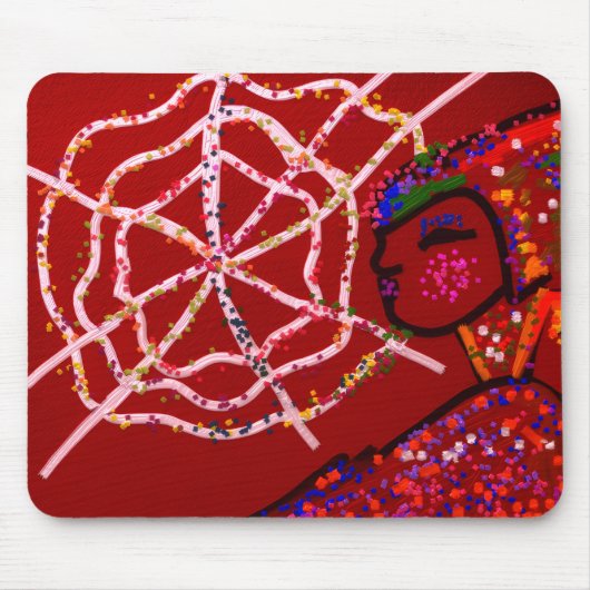 Weibliche Spinne Pharao Mousepad (Vorne)