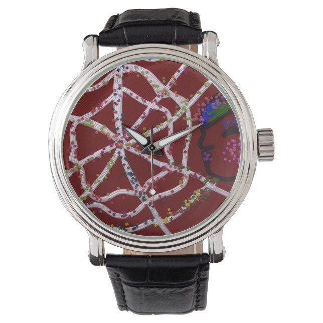Weibliche Spinne Pharaonin  Armbanduhr (Vorderseite)