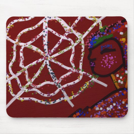 Weibliche Spinne Pharaonin Mousepad (Vorne)
