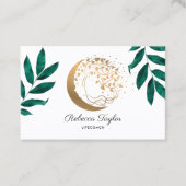 weibliche spirituelle Frau Leben Coach Baum b Visitenkarte (Vorderseite)