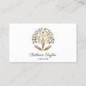 weibliche spirituelle Frau Leben Coach Baum des Le Visitenkarte (Vorderseite)